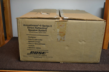 Bose Acoustimass 5 Series II * Box * Manual * Wires * Wall Hooks