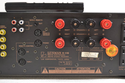 Luxman R-115 Stereo Receiver * Remote * 70W RMS * Fully Serviced