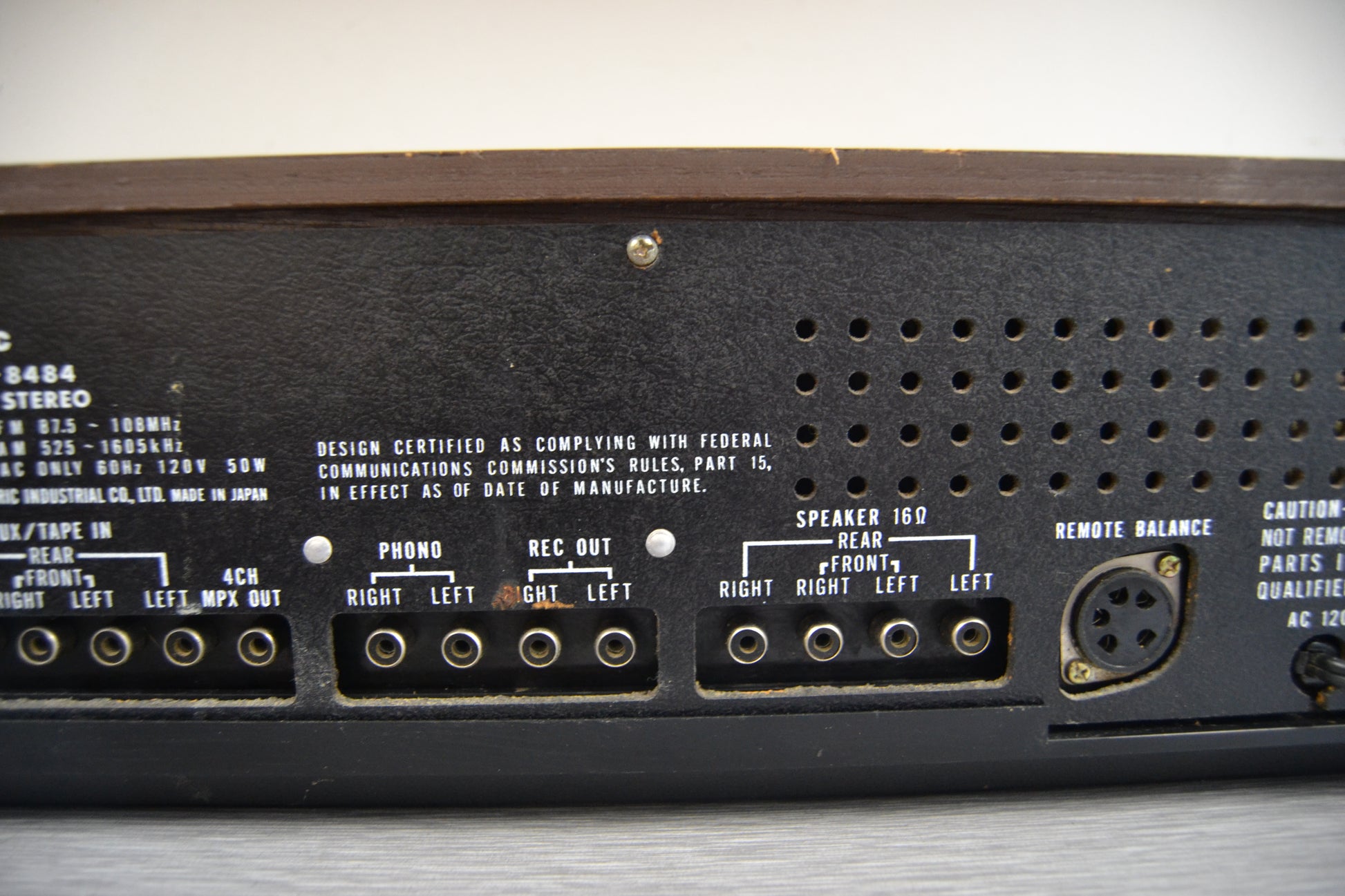 Panasonic RE-8484 - Récepteur FM/AM / Lecteur 8 Pistes Vintage - Pour Pièces/réparation