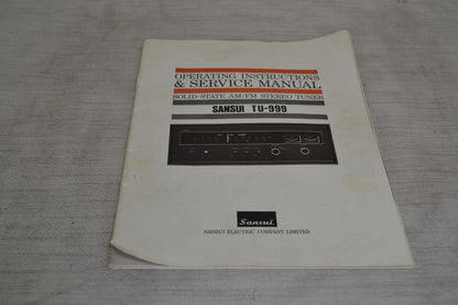 Sansui TU-999  AM/FM Solid State Stereophonic Tuner (1970-71) * Manual * Box * Fully Serviced