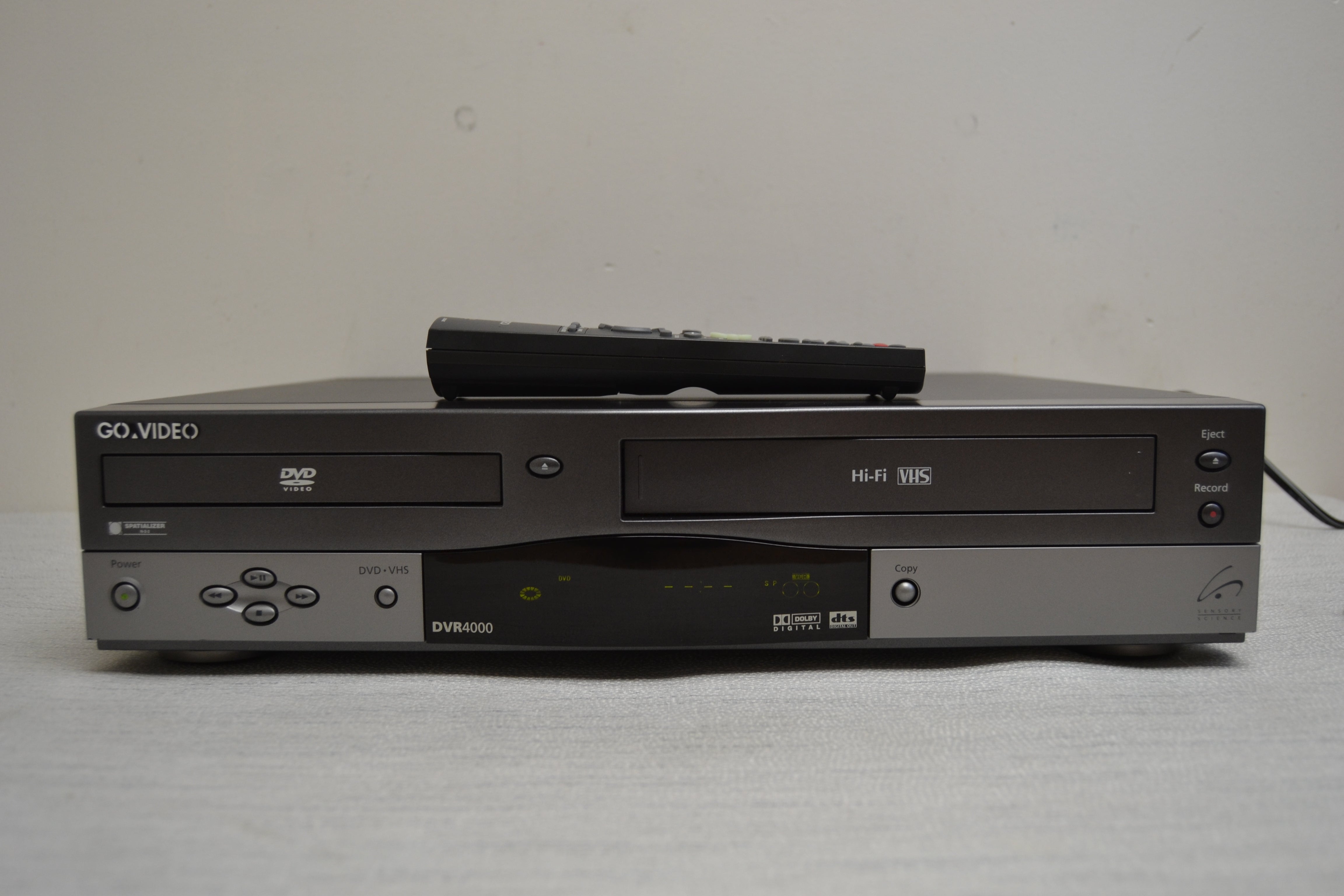 GO Video DVR4000 Dual Deck DVD/VCR * Remote * HiFi Stereo * Fully Serviced