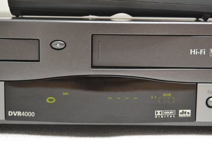 GO Video DVR4000 Dual Deck DVD/VCR * Remote * HiFi Stereo * Fully Serviced