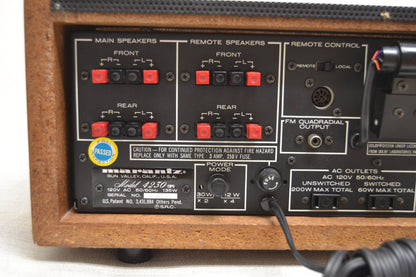 Marantz 4230  Stereo 2 + Quadradial 4 Receiver (1973-77) * 30W * Original Wood Case * Box * Manual * MINT !!!!! * Fully Serviced