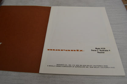 Marantz 4230  Stereo 2 + Quadradial 4 Receiver (1973-77) * 30W * Original Wood Case * Box * Manual * MINT !!!!! * Fully Serviced