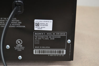 Sony STR-DH30 Stereo Receiver * 90W RMS * Remote