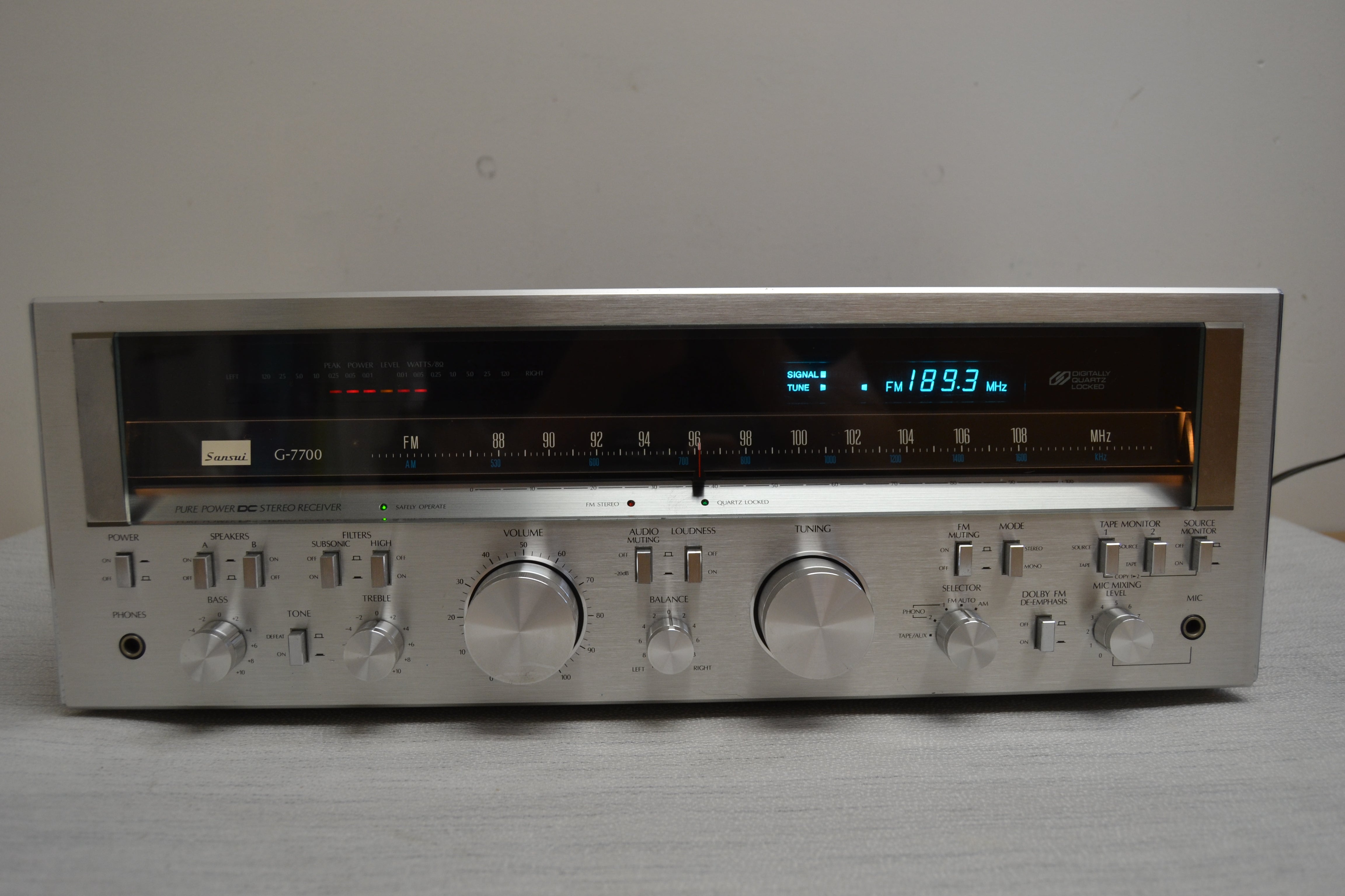 Sansui G-7700 Stereo Receiver * 120W RMS * Fully Serviced * No Digital FM Sync *