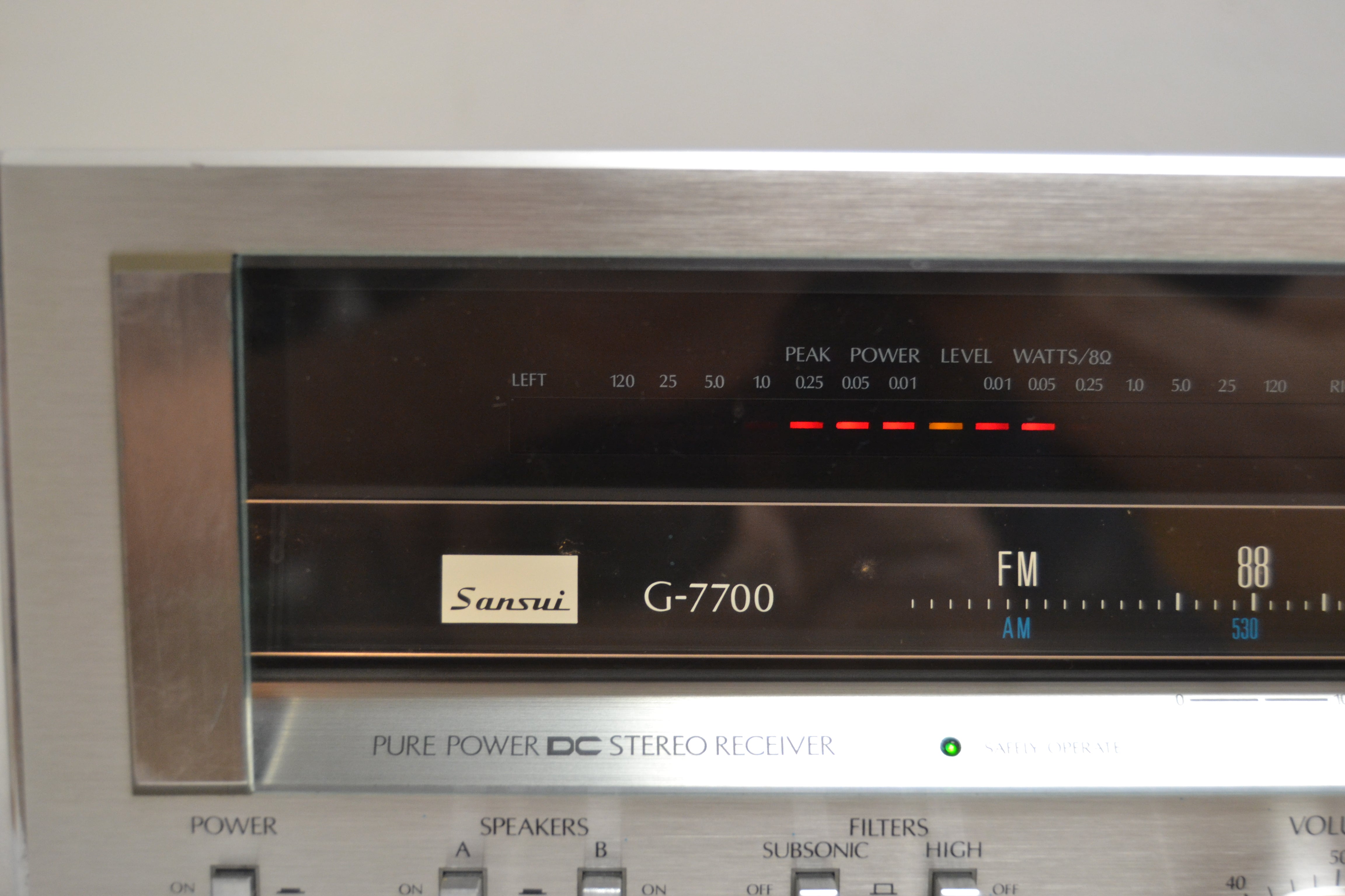 Sansui G-7700 Stereo Receiver * 120W RMS * Fully Serviced * No Digital FM Sync *