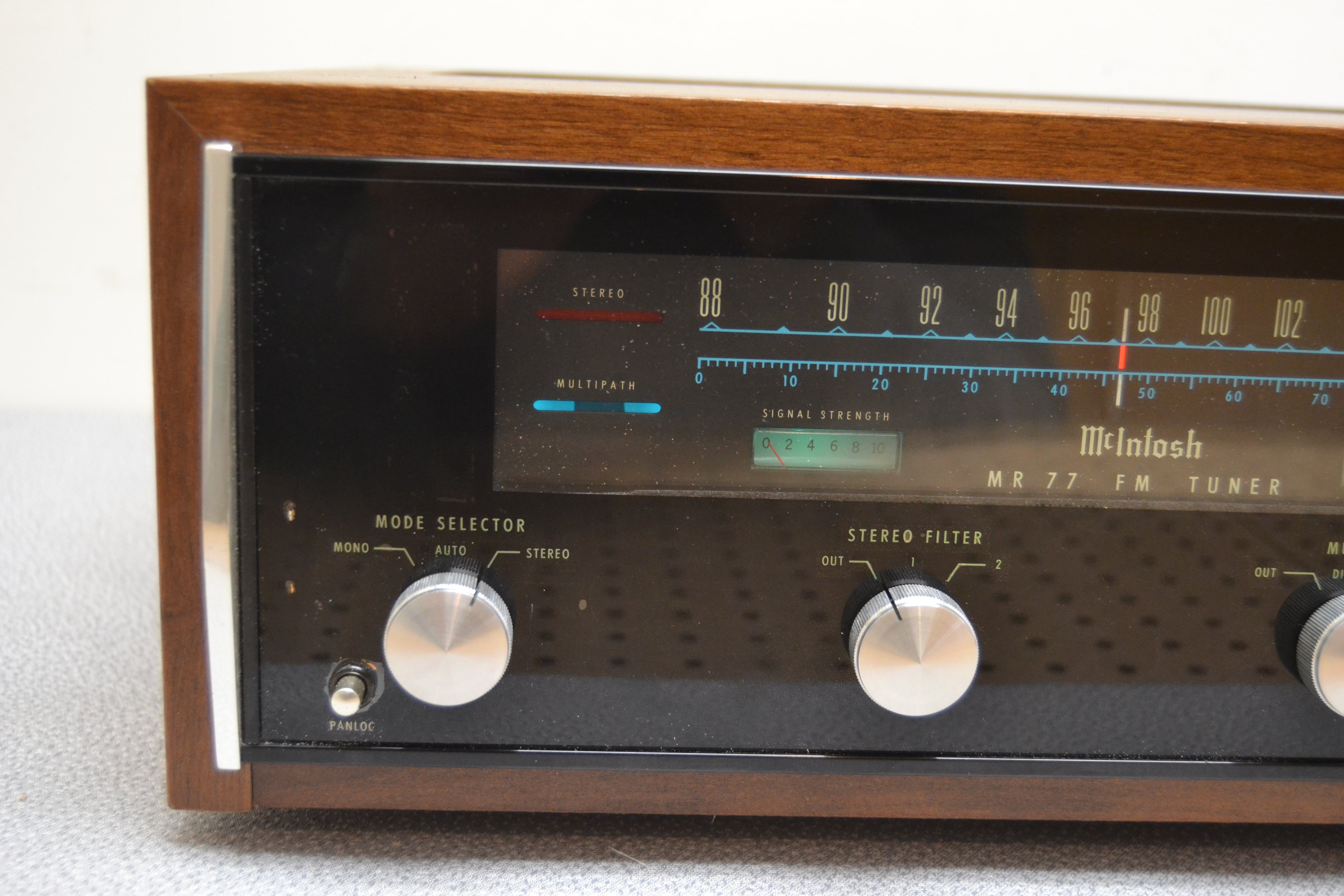 McIntosh MR-77 Stereo Tuner * 1972 * Original Wood Case