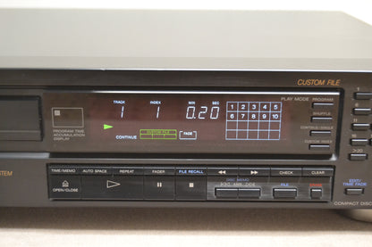 Sony CDP-508ES Single CD Player * 1989 * Remote Control