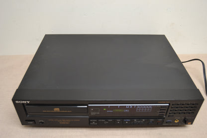 Sony CDP-508ES Single CD Player * 1989 * Remote Control