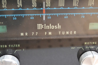 McIntosh MR-77 Stereo Tuner * 1972 * Original Wood Case