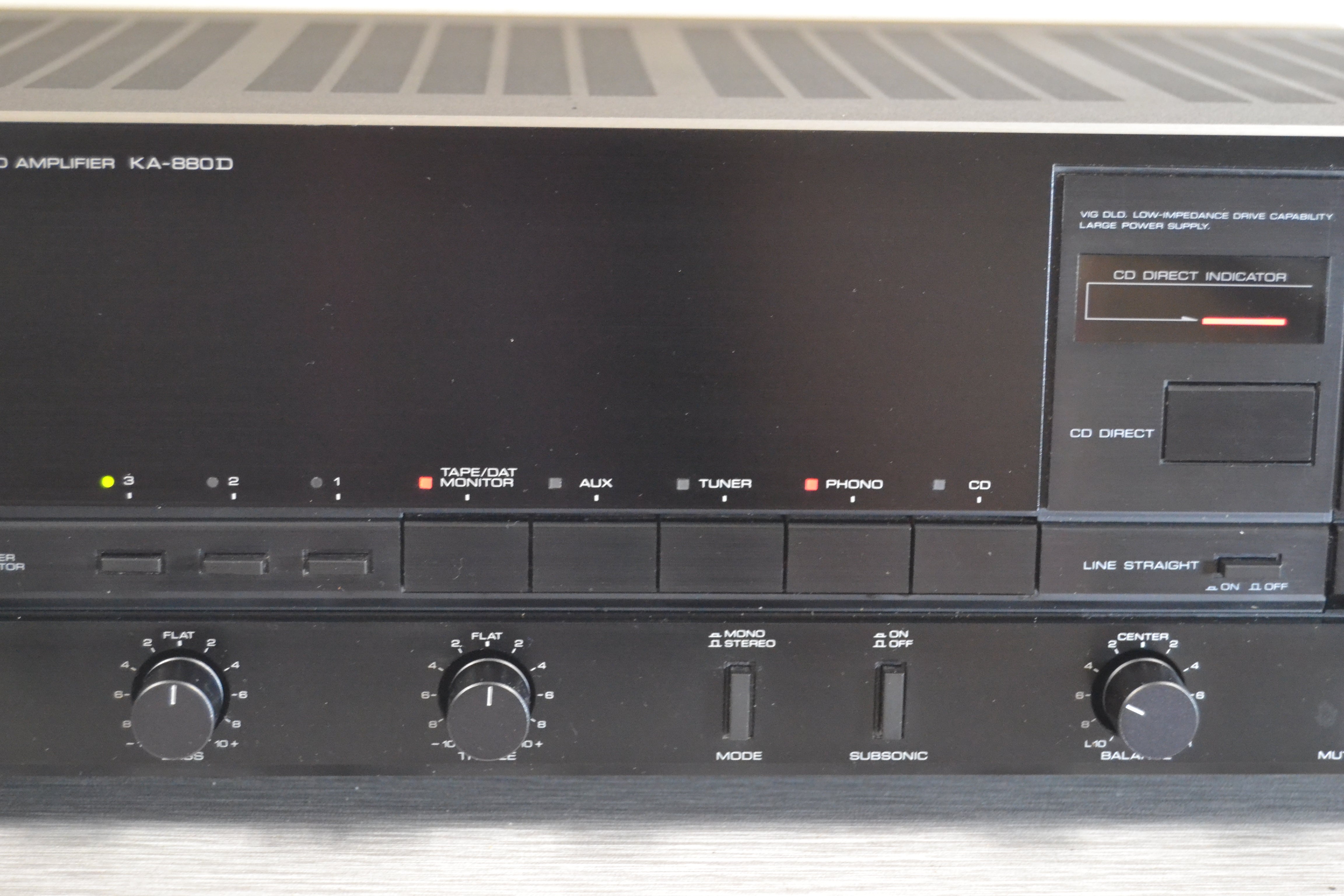 Kenwood KA-880D Stereo Integrated Amplifier * 100W RMS * (1987-89