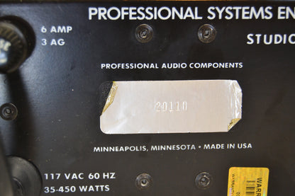 PSE Professional Studio Engineering Model Two Power Amplifier * Fully Serviced * 80W RMS