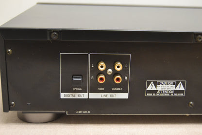 Sony CDP-508ES Single CD Player * 1989 * Remote Control