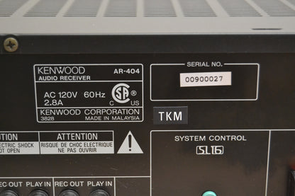 Kenwood AR-404 Stereo Receiver * 100W RMS * 2000