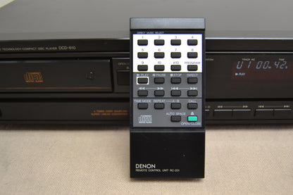 Denon DCD-610 Single CD Player * Remote * Fully Serviced