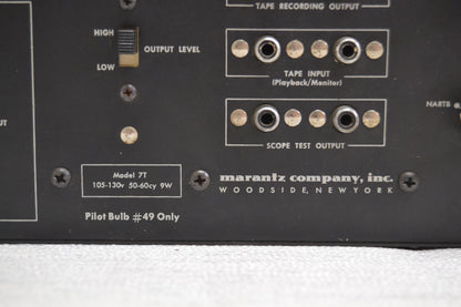 Marantz Model 7T Stereo Preamplifier * Fully Serviced - Restored and Recapped * NEW Heiukko Solid Wood Case