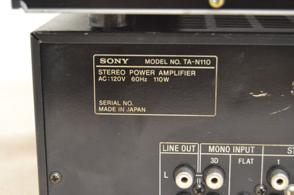 Sony Stack ! TA-E741 Preamplifier - ST-JX741 Tuner - N110 Power Amplifier