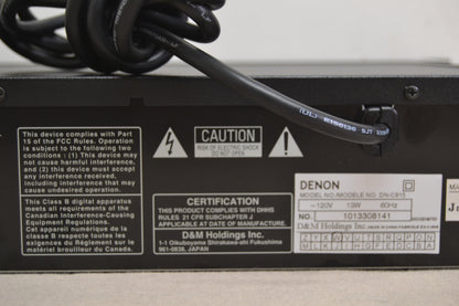 Denon DN-C615 * Pro Line * Single CD Player * Fully Serviced * Remote
