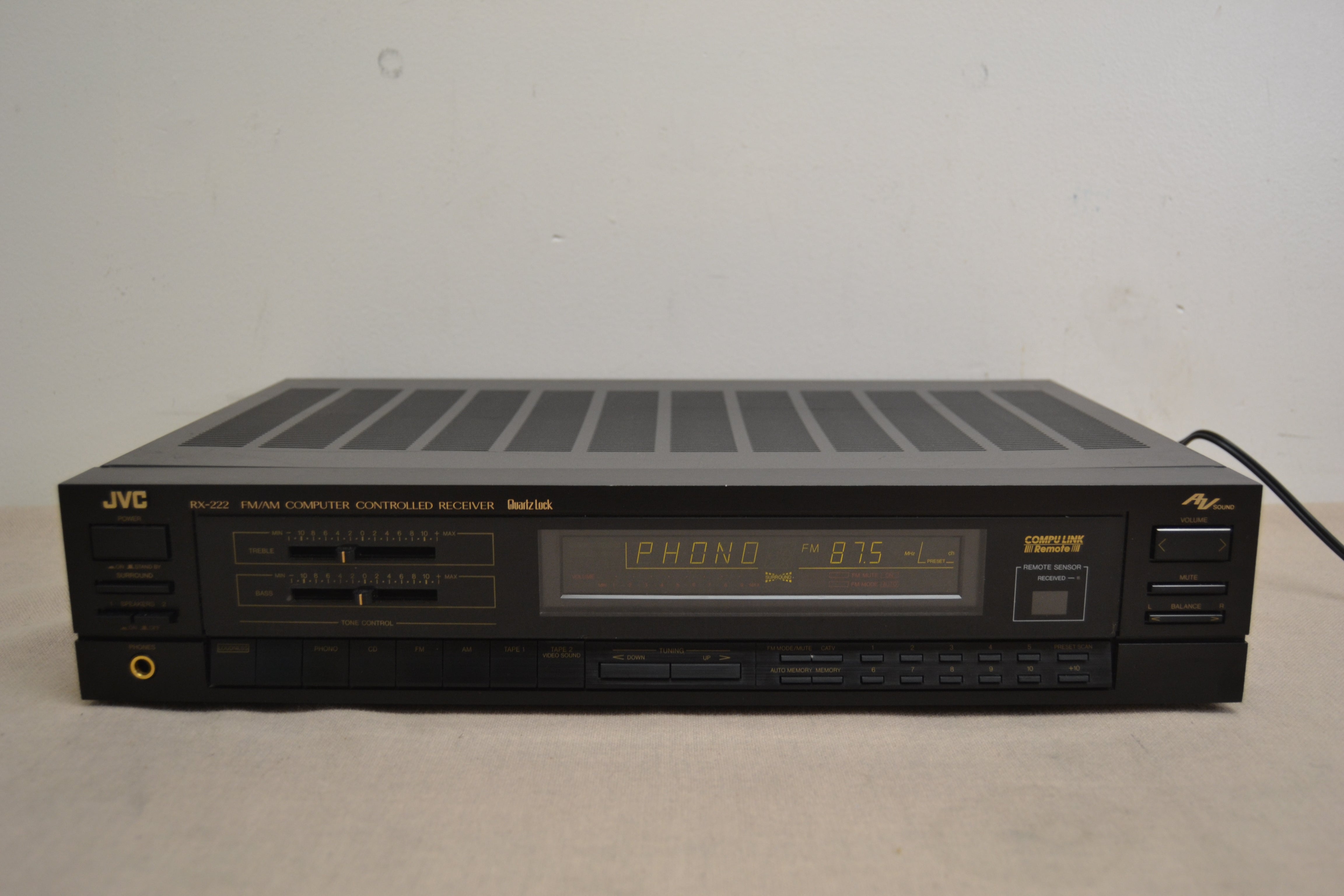 JVC RX-222 Stereo Receiver * 35W RMS * Fully Serviced