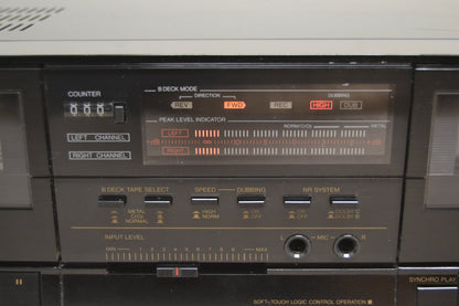 JVC TD-W222 Double Cassette Deck * Fully Serviced * New Belts