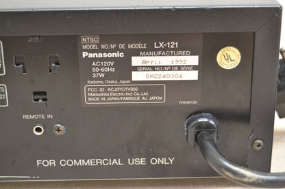Panasonic LX-121 Laserdisc Player * Remote * Fully Serviced