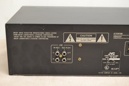 JVC TD-W222 Double Cassette Deck * Fully Serviced * New Belts