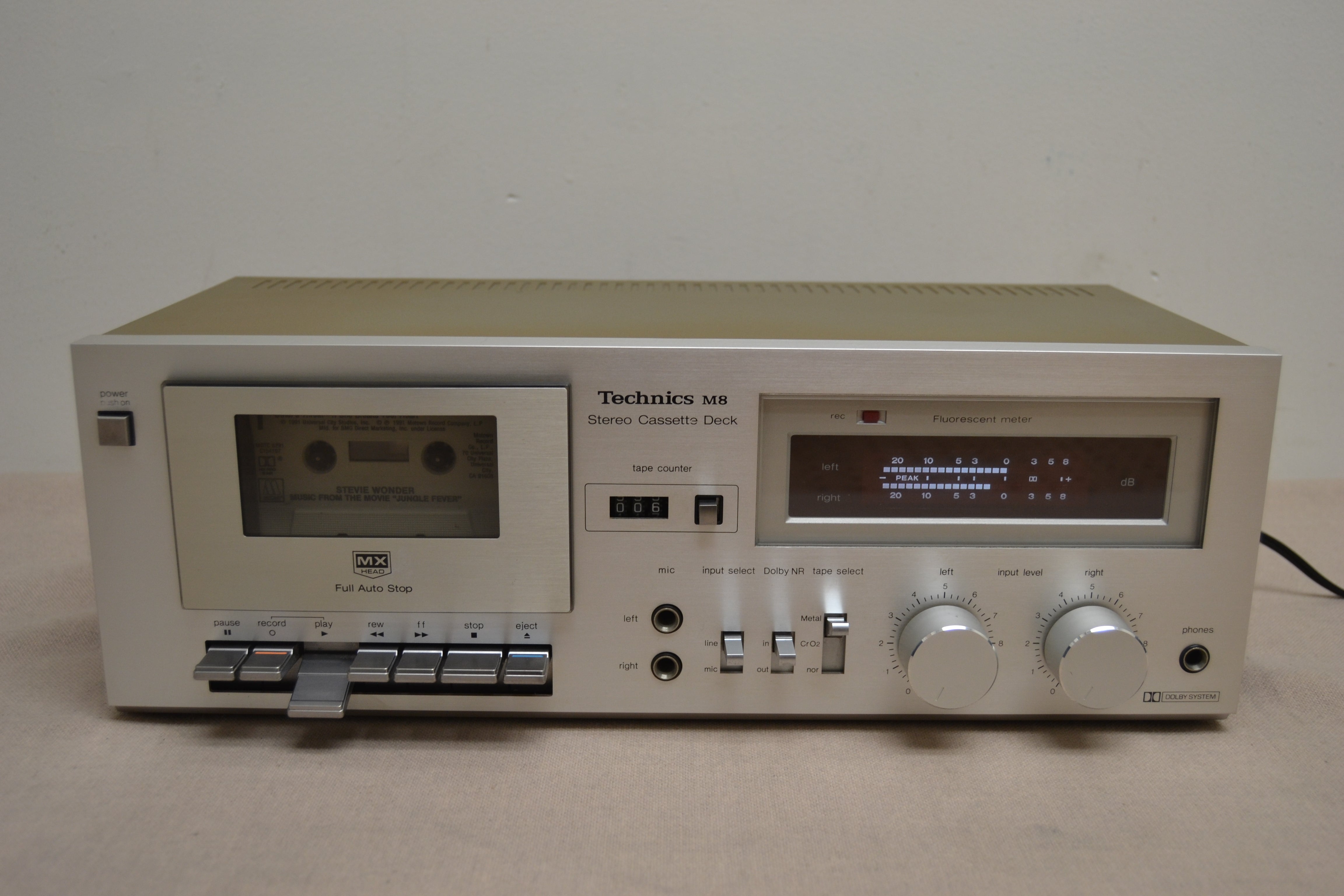 Technics RS-M8 Single Cassette Deck * Fully Serviced * New Belts