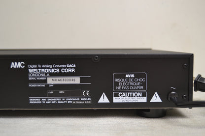 AMC DAC8 Weltronics Digital to Analog Converter * Fully Serviced * Manual