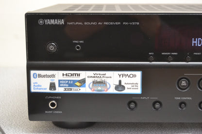 Yamaha RX-V379 Stereo Receiver * 70W RMS * 4K Color * Bluetooth * Remote