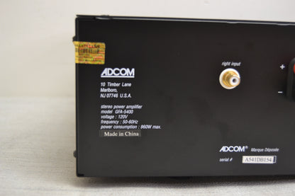 Adcom GFA-5400 Stereo Power Amplifier * 125W RMS * Fully Serviced