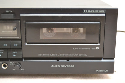 Onkyo TA-RW400 Double Cassette Deck * Fully Serviced * New Belts