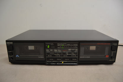 Nikko D-60W Double Cassette Deck * Programmable * Fully Serviced * New Belts