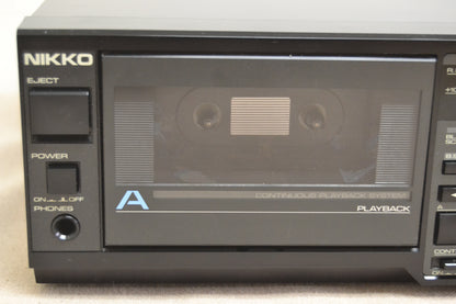 Nikko D-60W Double Cassette Deck * Programmable * Fully Serviced * New Belts