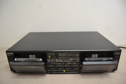 Nikko D-60W Double Cassette Deck * Programmable * Fully Serviced * New Belts