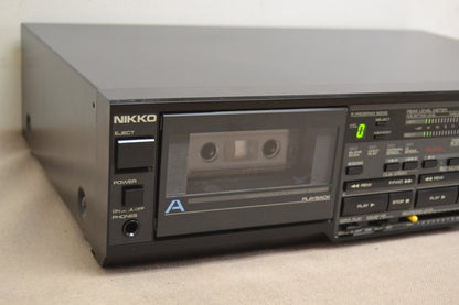 Nikko D-60W Double Cassette Deck * Programmable * Fully Serviced * New Belts
