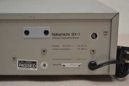 Nakamichi BX-1 Single Cassette Deck * Fully Serviced * New Belts