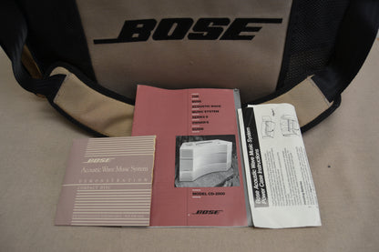 Bose CD-2000 Acoustic Wave CD and Radio * Battery Bag * Manual * Fully Serviced