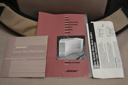 Bose CD-2000 Acoustic Wave CD and Radio * Battery Bag * Manual * Fully Serviced