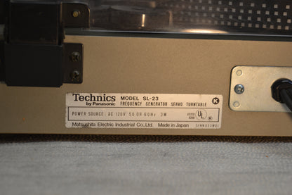 Technics SL-23 Belt Drive Turntable * Manual * Fully Serviced