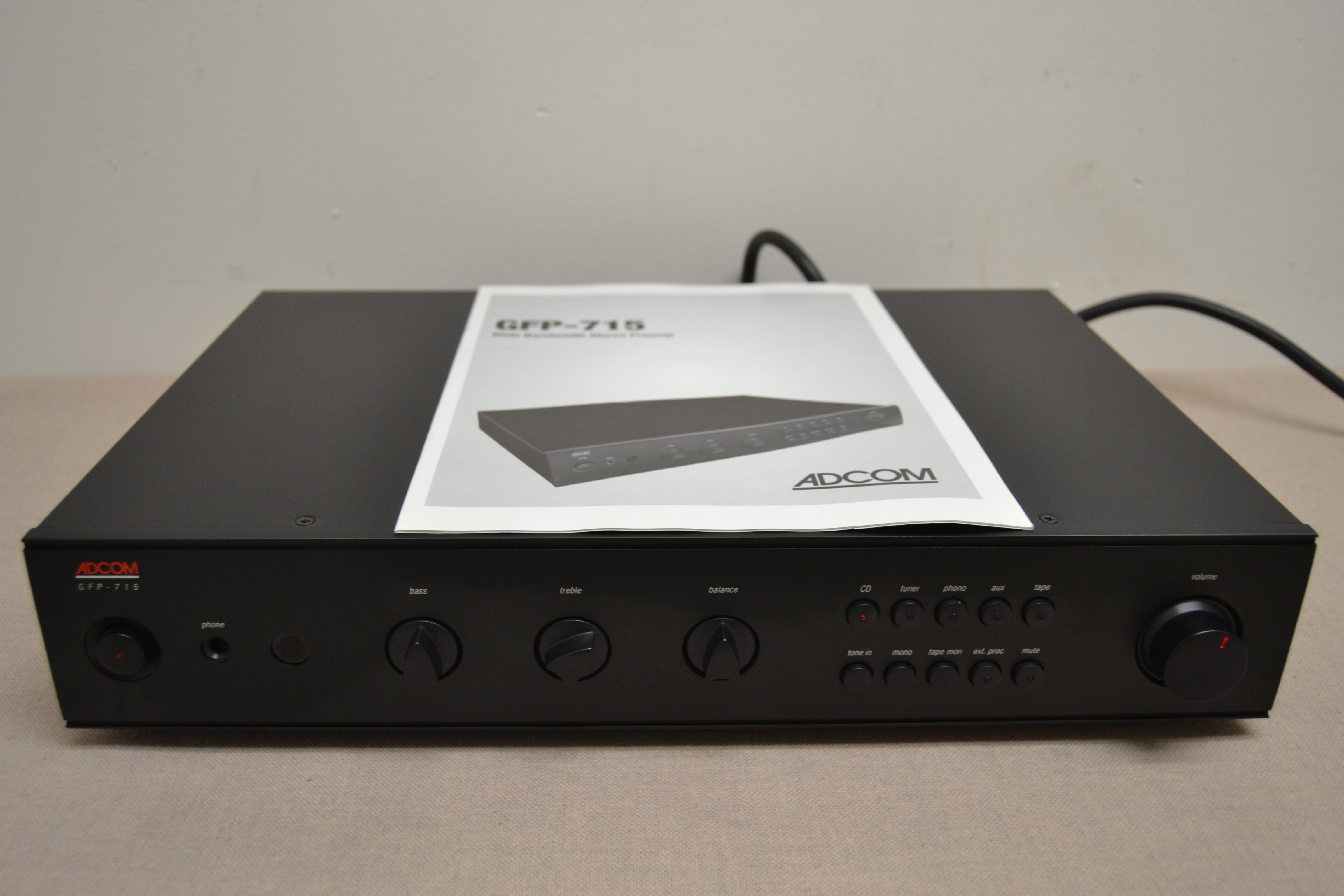 Adcom GFP-715 Stereo Preamplifier * Manual