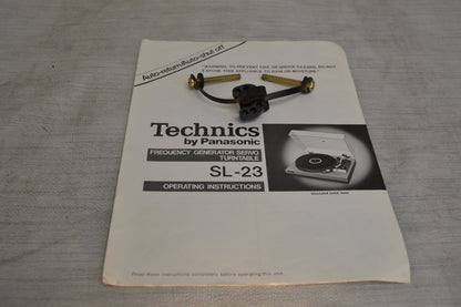 Technics SL-23 Belt Drive Turntable * Manual * Fully Serviced