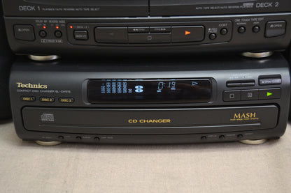 Technics SC-CH717 Mini Changer System * Complete System Fully Serviced and Functional ! * 60W RMS