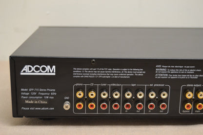 Adcom GFP-715 Stereo Preamplifier * Manual