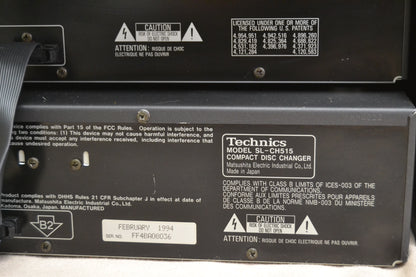 Technics SC-CH717 Mini Changer System * Complete System Fully Serviced and Functional ! * 60W RMS