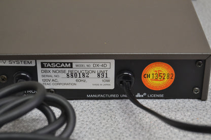 Tascam DX-4D  DBX Noise Reduction System (1982-89)