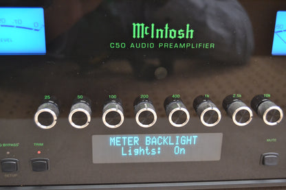 McIntosh C50 Stereo Preamplifier * Remote * Manual * Box * MINT !!