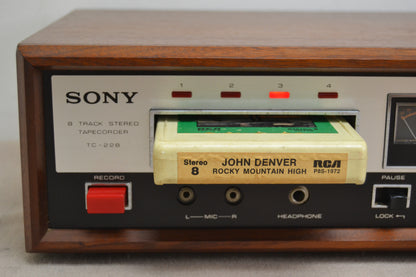 Sony TC-228 Eight Track Recorder * Fully Serviced * New Belts