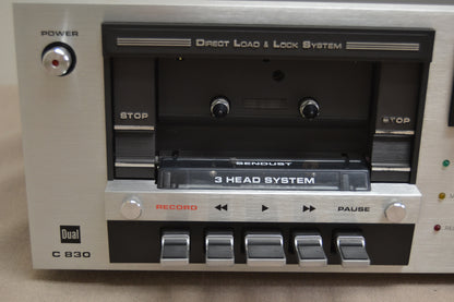 Dual C830 Single Cassette Deck * 3 Heads * Fully Serviced