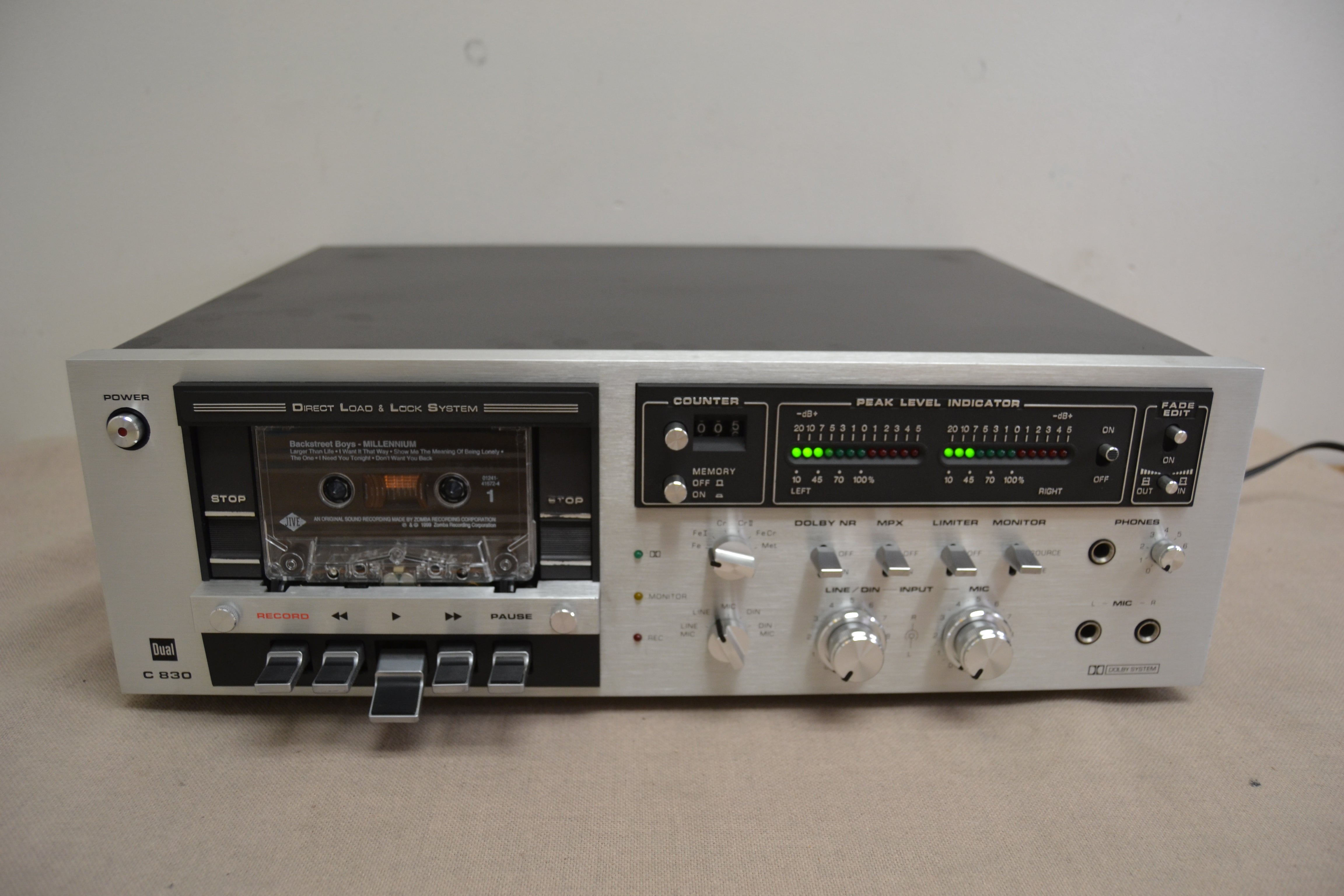Dual C830 Single Cassette Deck * 3 Heads * Fully Serviced